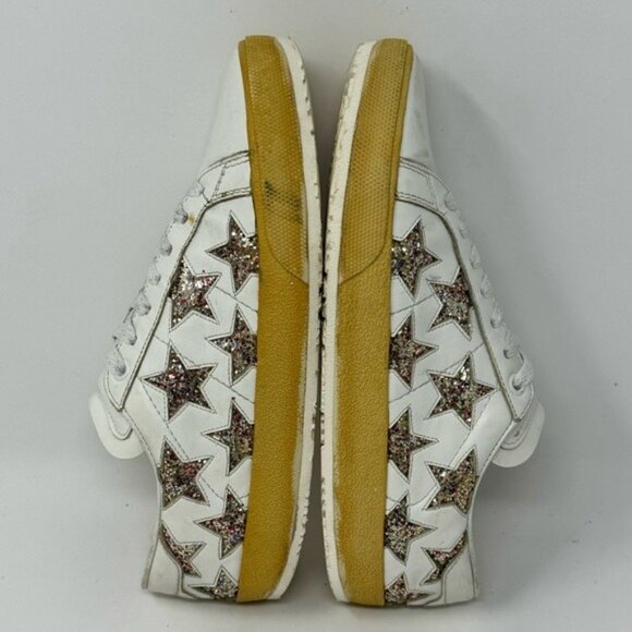 Authentic Leather Court Classic Glitter Star Sneakers size 37/ 7 US - Picture 4 of 10
